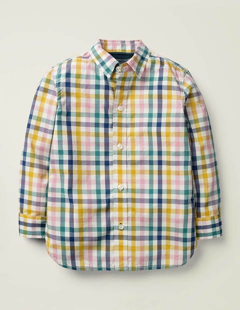 Chemise décontractée effet délavé - Vichy rose/jaune Chemise décontractée effet délavé - Vichy rose/jaune