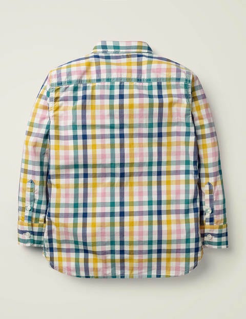 Chemise décontractée effet délavé - Vichy rose/jaune Chemise décontractée effet délavé - Vichy rose/jaune