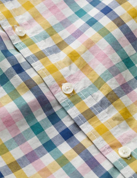 Chemise décontractée effet délavé - Vichy rose/jaune Chemise décontractée effet délavé - Vichy rose/jaune