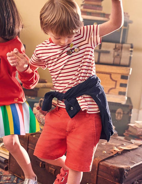 Chino Shorts - Cherry Tomato Red Chino Shorts - Cherry Tomato Red