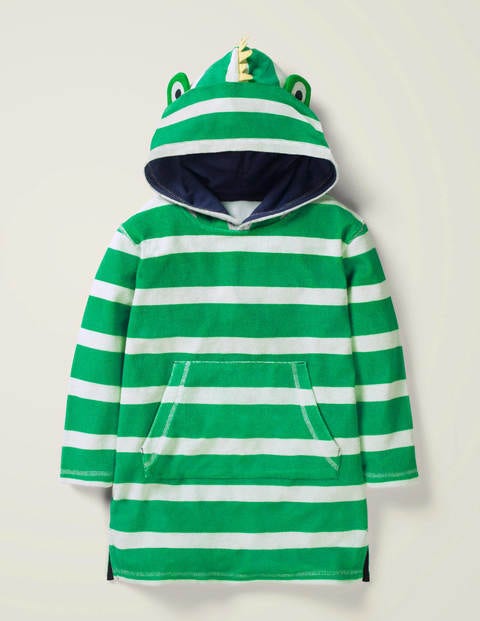 Towelling Throw-on - Emerald Green/White Lizard Towelling Throw-on - Emerald Green/White Lizard