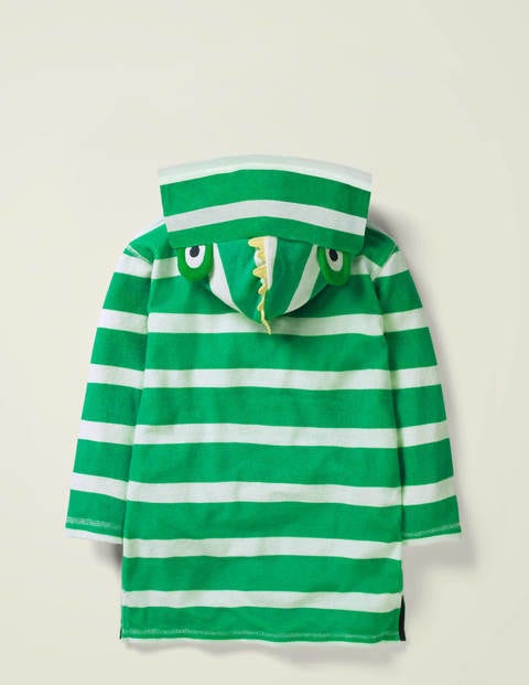 Towelling Throw-on - Emerald Green/White Lizard Towelling Throw-on - Emerald Green/White Lizard