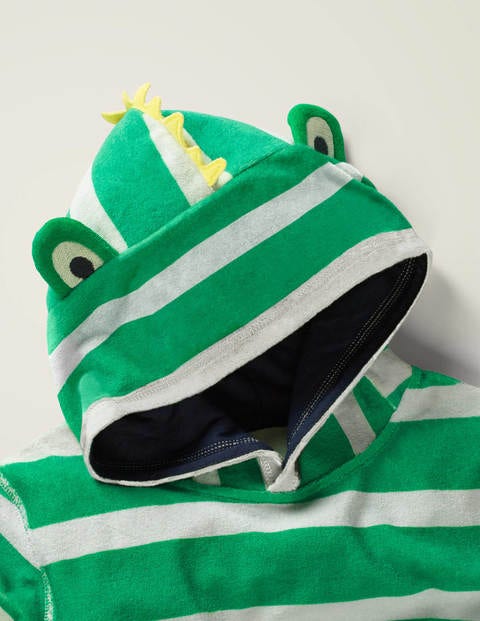 Towelling Throw-on - Emerald Green/White Lizard Towelling Throw-on - Emerald Green/White Lizard