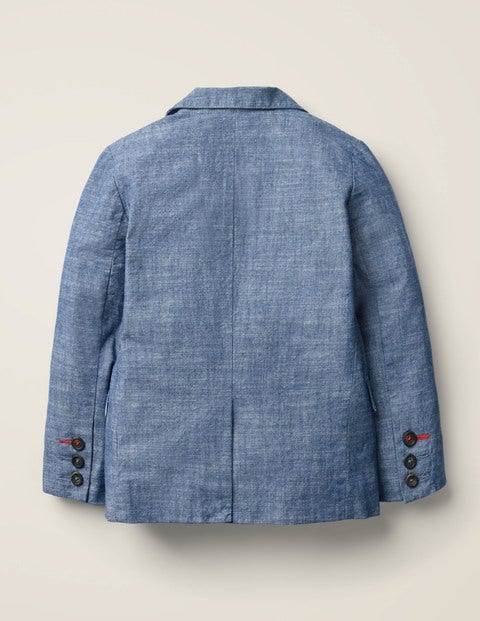 Smart Blazer - Mid Blue Chambray Smart Blazer - Mid Blue Chambray