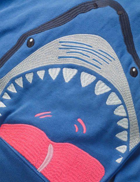 Animal Superstitch Sweatshirt - Sky Blue Shark Animal Superstitch Sweatshirt - Sky Blue Shark