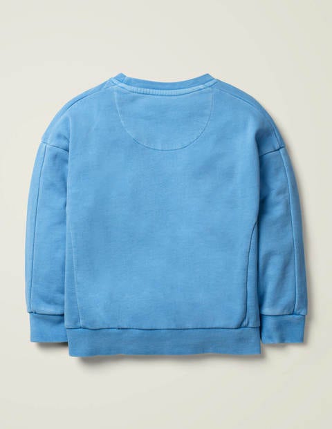 Garment-dyed Sweatshirt - Surfboard Blue Garment-dyed Sweatshirt - Surfboard Blue