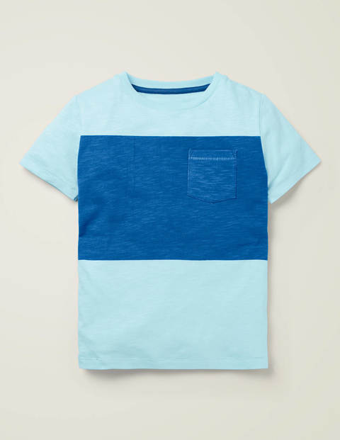 Colourblock T-Shirt - Sea Glass Blue Colourblock T-Shirt - Sea Glass Blue