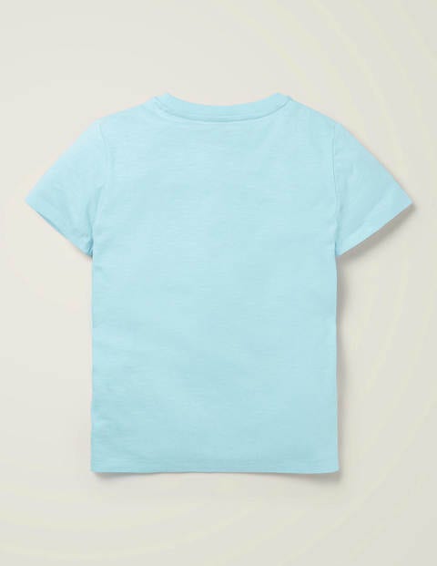 Colourblock T-Shirt - Sea Glass Blue Colourblock T-Shirt - Sea Glass Blue
