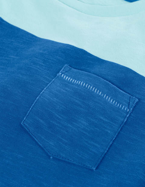 Colourblock T-Shirt - Sea Glass Blue Colourblock T-Shirt - Sea Glass Blue