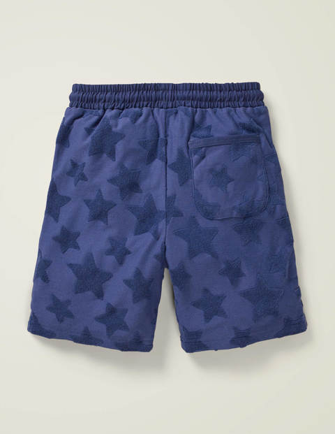 Textured Sweatshorts - Navy Jacquard Star Textured Sweatshorts - Navy Jacquard Star