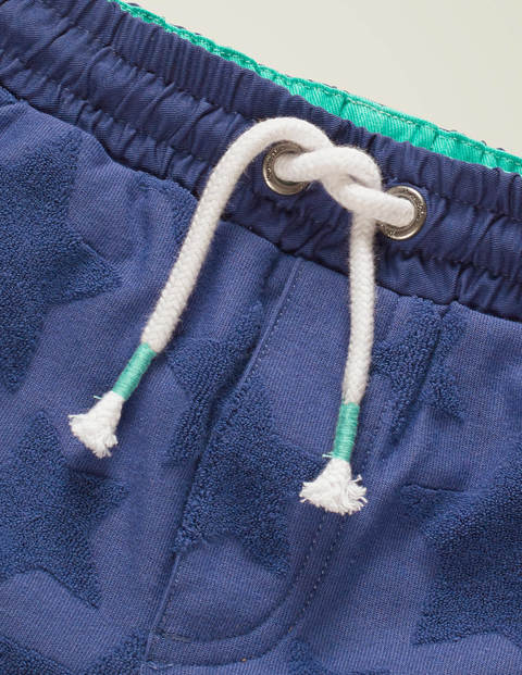 Textured Sweatshorts - Navy Jacquard Star Textured Sweatshorts - Navy Jacquard Star