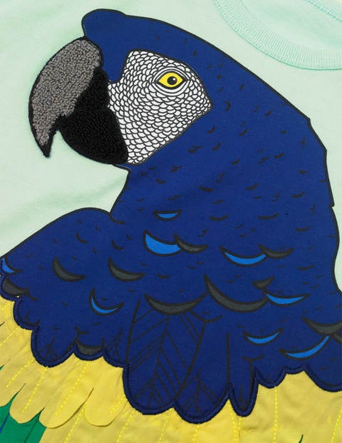 Bright Animal Textured T-Shirt - Fresh Water Blue Parrot Bright Animal Textured T-Shirt - Fresh Water Blue Parrot