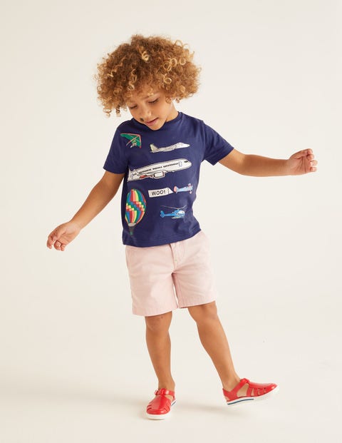 Appliqué Multi Vehicle T-shirt - Indigo Navy Flying Vehicles Appliqué Multi Vehicle T-shirt - Indigo Navy Flying Vehicles