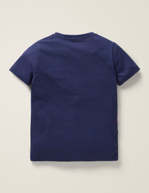 Appliqué Multi Vehicle T-shirt - Indigo Navy Flying Vehicles Appliqué Multi Vehicle T-shirt - Indigo Navy Flying Vehicles