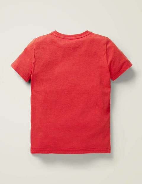 Animal Appliqué T-Shirt - Cherry Tomato Red Dog Animal Appliqué T-Shirt - Cherry Tomato Red Dog