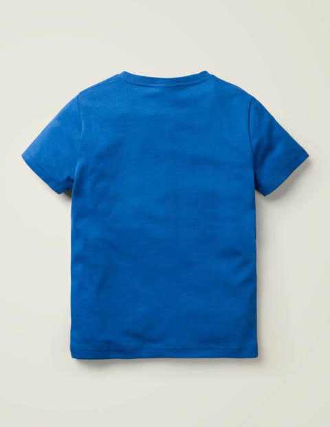 Oberteil mit Superstitch-Tieren - Kräftiges Blau, Elefant Oberteil mit Superstitch-Tieren - Kräftiges Blau, Elefant