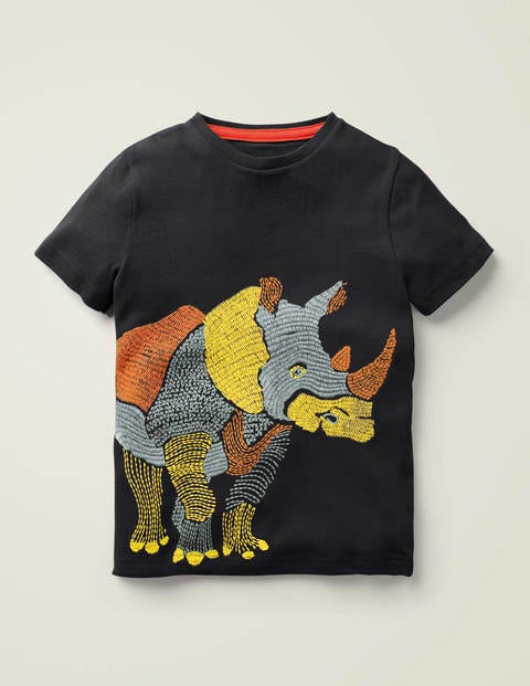 Superstitch Animal T-Shirt - Charcoal Grey Rhino Superstitch Animal T-Shirt - Charcoal Grey Rhino