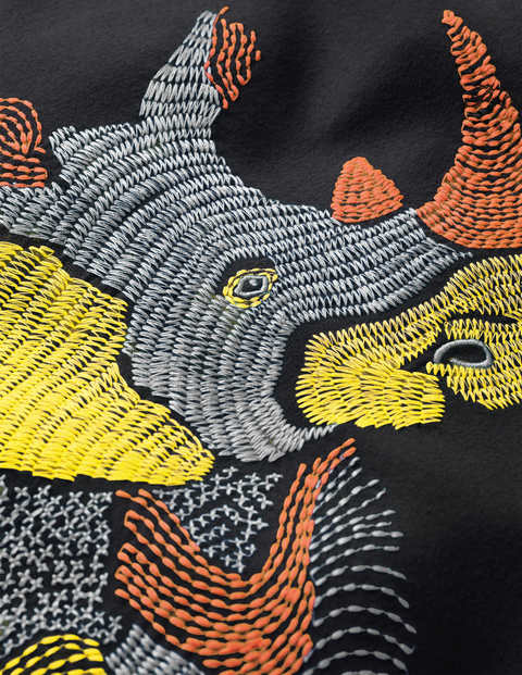 Superstitch Animal T-Shirt - Charcoal Grey Rhino Superstitch Animal T-Shirt - Charcoal Grey Rhino