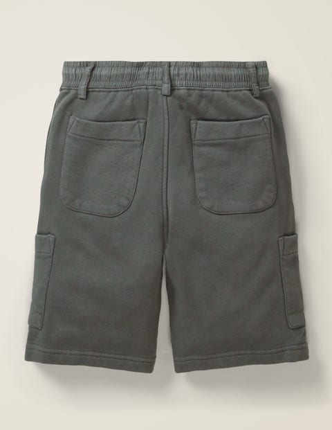 Jersey Cargo Shorts - Smoke Grey Jersey Cargo Shorts - Smoke Grey