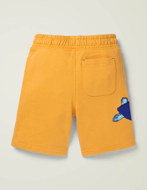 Sweatshorts Mit Applikation - Sonnengelb, Meeresschildkröte Sweatshorts Mit Applikation - Sonnengelb, Meeresschildkröte