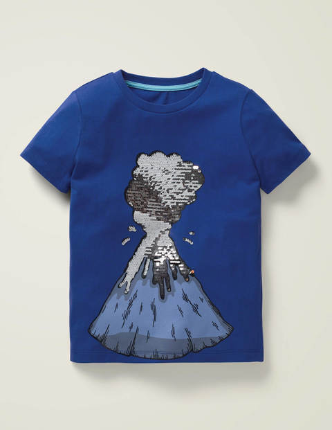 T-Shirt Mit Farbwechselnden Pailletten - Hellblau, Vulkan T-Shirt Mit Farbwechselnden Pailletten - Hellblau, Vulkan