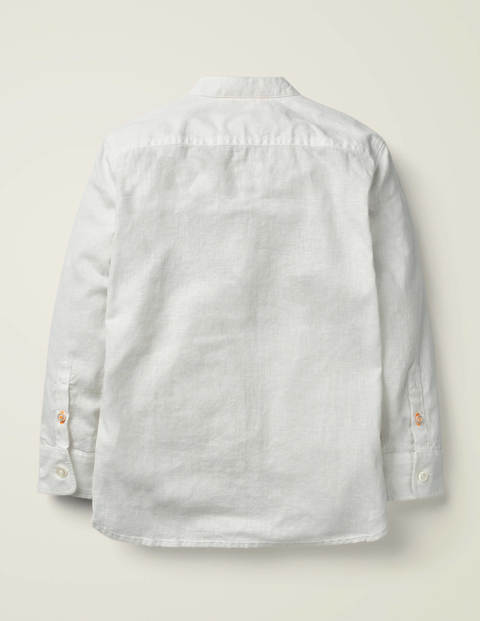 Grandad Collar Shirt - White Grandad Collar Shirt - White