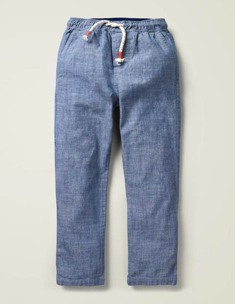 Summer Pull-On Pants - Mid Blue Chambray Summer Pull-On Pants - Mid Blue Chambray
