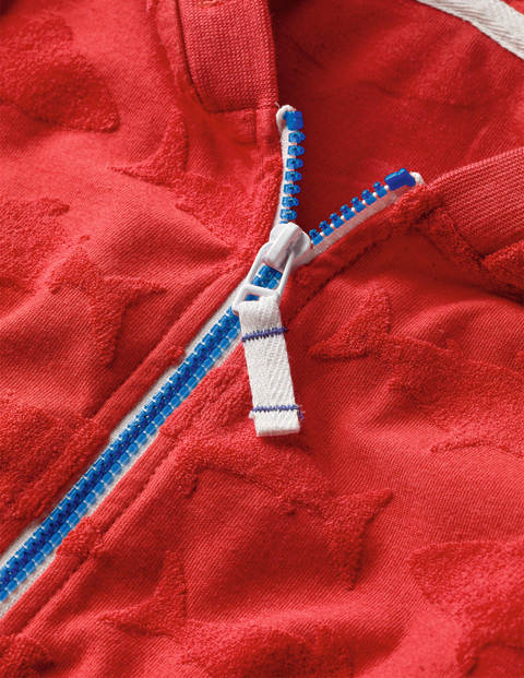 Strukturierter Hoodie mit Reißverschluss - Rot, Haie Strukturierter Hoodie mit Reißverschluss - Rot, Haie