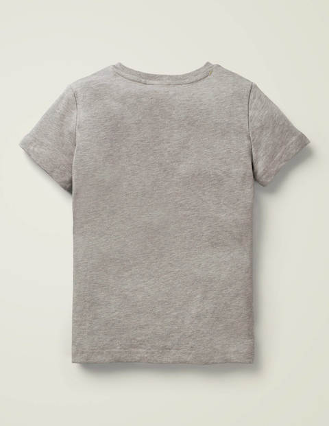 Animals Printed T-Shirt - Silver Grey Marl Animals Animals Printed T-Shirt - Silver Grey Marl Animals