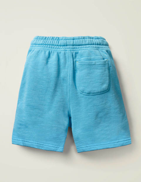 Stückgefärbte Sweatshorts - Surfbrett-Blau Stückgefärbte Sweatshorts - Surfbrett-Blau