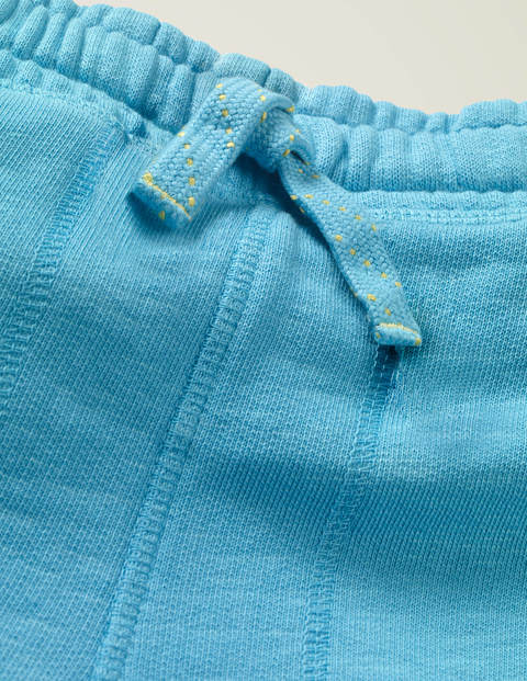 Stückgefärbte Sweatshorts - Surfbrett-Blau Stückgefärbte Sweatshorts - Surfbrett-Blau
