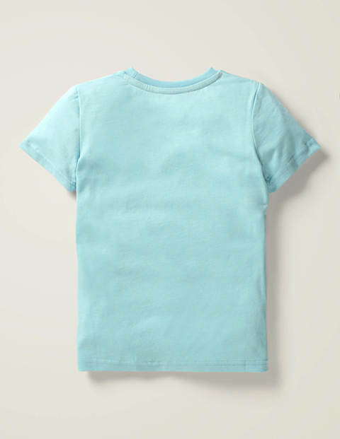 T-Shirt Mit Tierzeichnung - Helles Himmelblau, Erdmännchen T-Shirt Mit Tierzeichnung - Helles Himmelblau, Erdmännchen