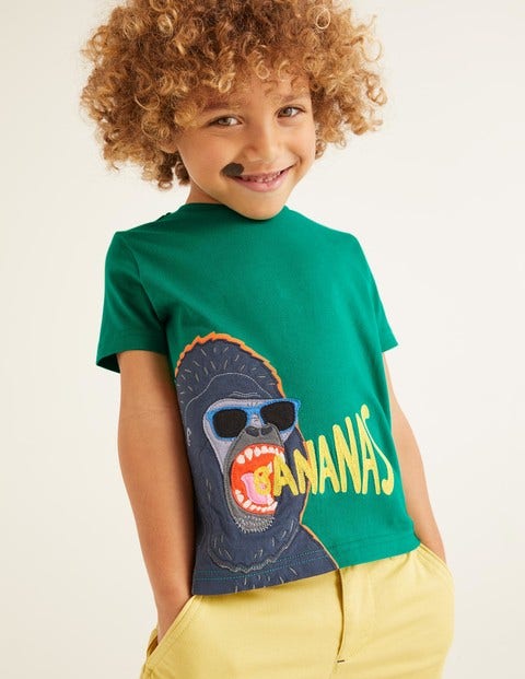 Hungry Animal Appliqué T-Shirt - Alpine Green Gorilla Hungry Animal Appliqué T-Shirt - Alpine Green Gorilla