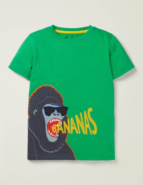 Hungry Animal Appliqué T-Shirt - Alpine Green Gorilla Hungry Animal Appliqué T-Shirt - Alpine Green Gorilla