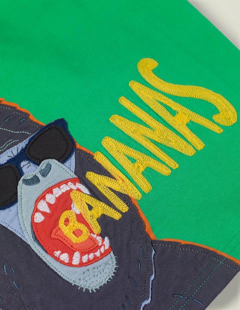 Hungry Animal Appliqué T-Shirt - Alpine Green Gorilla Hungry Animal Appliqué T-Shirt - Alpine Green Gorilla