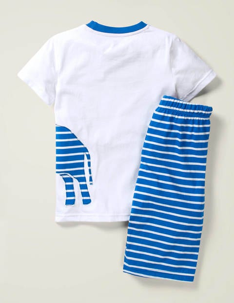 Printed Appliqué Pyjama Set - White Elephant Printed Appliqué Pyjama Set - White Elephant