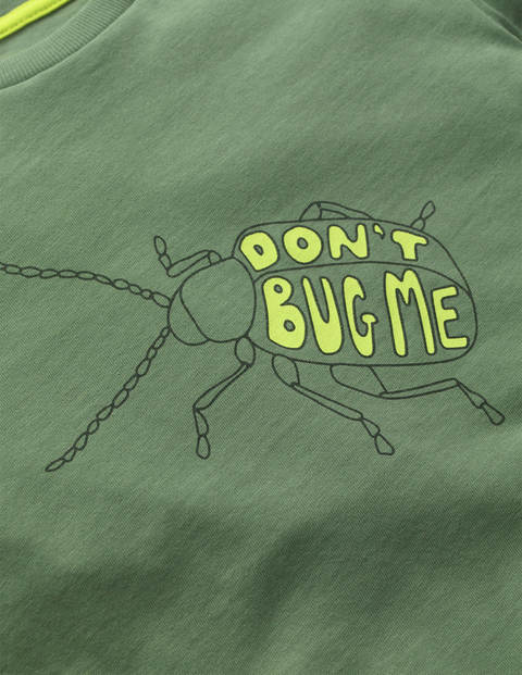 Animal Printed T-Shirt - Rosemary Green Bug Animal Printed T-Shirt - Rosemary Green Bug