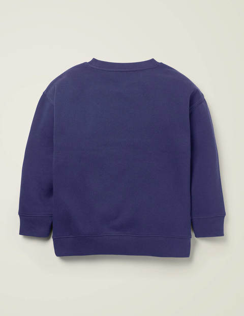 Animal Appliqué Sweatshirt - Indigo Navy Frog Animal Appliqué Sweatshirt - Indigo Navy Frog