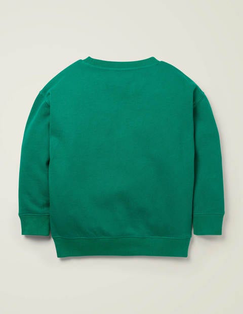 Sweatshirt Mit Tierapplikation - Alpengrün, Käfer Sweatshirt Mit Tierapplikation - Alpengrün, Käfer