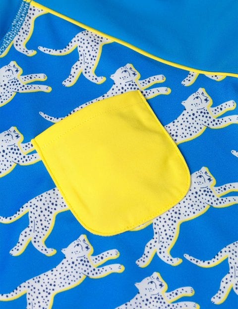Cheetah Short-sleeve Rash Vest - Pool Blue Cheetah Cheetah Short-sleeve Rash Vest - Pool Blue Cheetah
