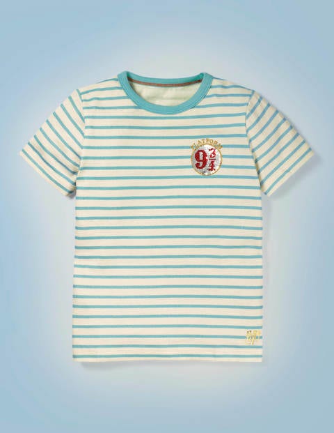 Hogwarts Breton T-shirt - Mineral Green/Ivory 9 ¾ Hogwarts Breton T-shirt - Mineral Green/Ivory 9 ¾