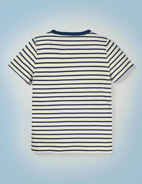 Hogwarts Breton T-shirt - College Blue/Ivory Crest Hogwarts Breton T-shirt - College Blue/Ivory Crest