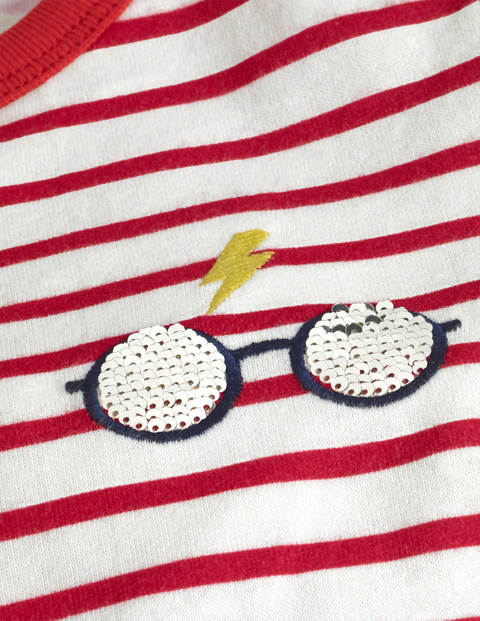 Marinière Poudlard - Lunettes rouge rockabilly/ivoire Marinière Poudlard - Lunettes rouge rockabilly/ivoire
