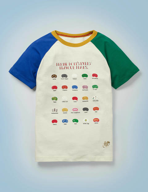T-Shirt mit Bertie-Botts-Motiv - Naturweiß, Mustermix T-Shirt mit Bertie-Botts-Motiv - Naturweiß, Mustermix