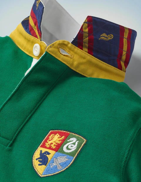 Hogwarts Heritage Rugby Shirt - Mountain Meadow Green Hogwarts Heritage Rugby Shirt - Mountain Meadow Green