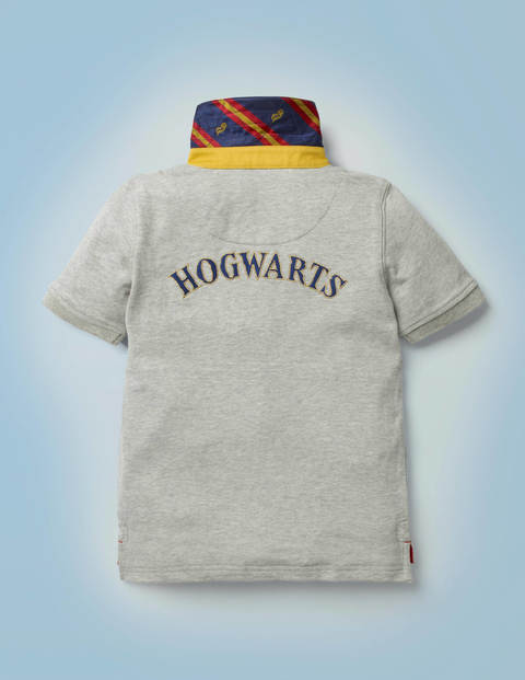 Hogwarts Heritage Rugby Shirt - Grey Marl Hogwarts Heritage Rugby Shirt - Grey Marl