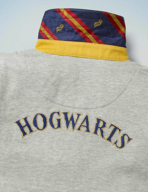 Hogwarts Heritage Rugby Shirt - Grey Marl Hogwarts Heritage Rugby Shirt - Grey Marl