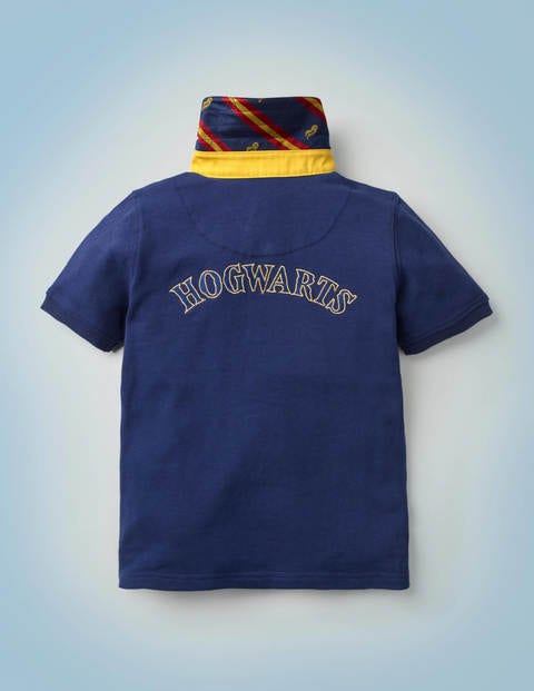 Hogwarts Heritage Rugby Shirt - College Blue Hogwarts Heritage Rugby Shirt - College Blue