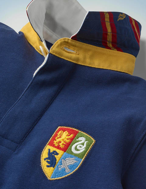 Hogwarts Heritage Rugby Shirt - College Blue Hogwarts Heritage Rugby Shirt - College Blue