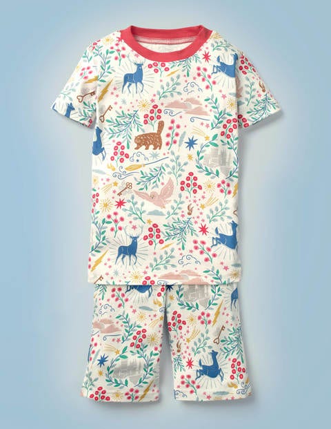 Pyjama court Harry Potter - Toile Poudlard ivoire Pyjama court Harry Potter - Toile Poudlard ivoire